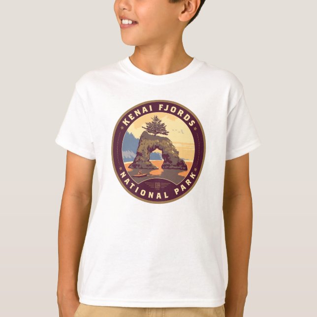 Kenai Fjords National Parks T-Shirt (Front)