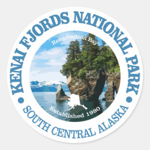Kenai Fjords NP Classic Round Sticker