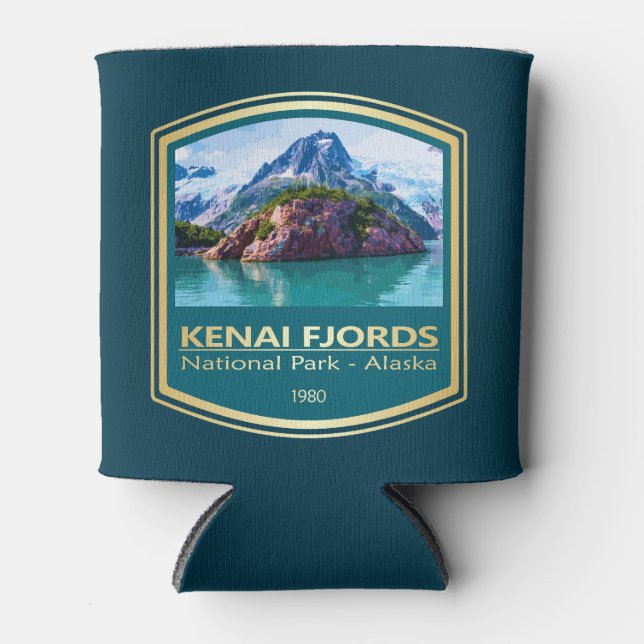 Kenai Fjords NP (PF1) Can Cooler (Front)