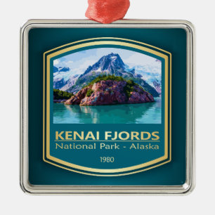 Kenai Fjords NP (PF1) Metal Tree Decoration