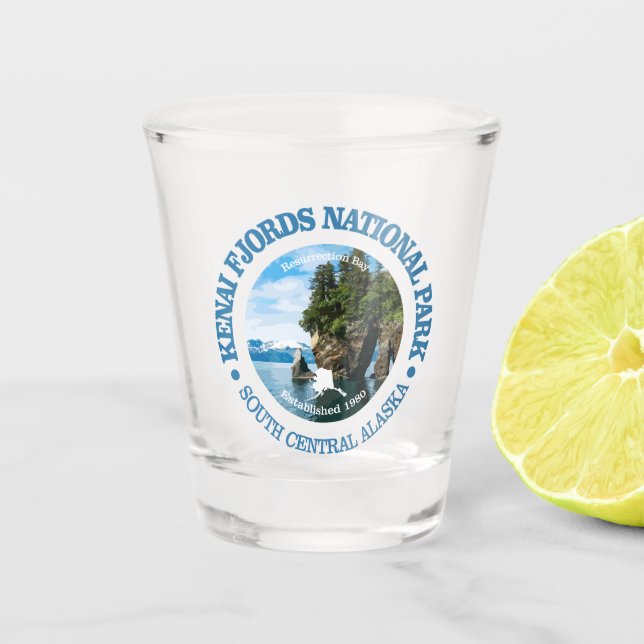 Kenai Fjords NP Shot Glass (Front)
