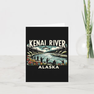 Kenai River Alaska Ak Salmon Fishing Nature Lovers Card
