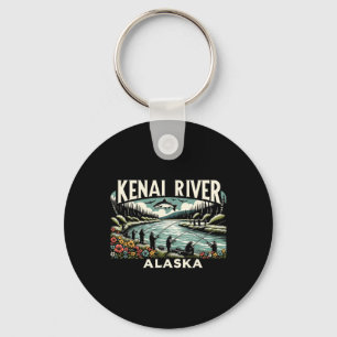 Kenai River Alaska Ak Salmon Fishing Nature Lovers Key Ring