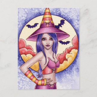 Kenda - Halloween Witch Postcard