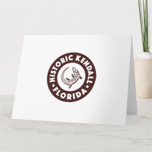 Kendall Florida Circle - Brown Card