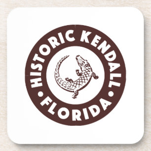 Kendall Florida Circle - Brown Coaster