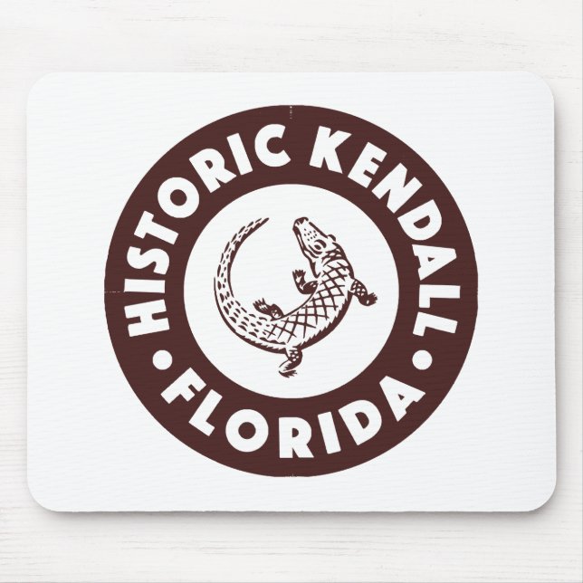 Kendall Florida Circle - Brown  Mouse Mat (Front)
