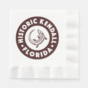 Kendall Florida Circle - Brown Napkin