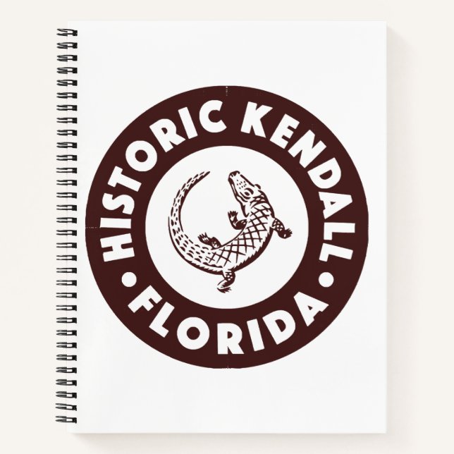 Kendall Florida Circle - Brown  Notebook (Front)