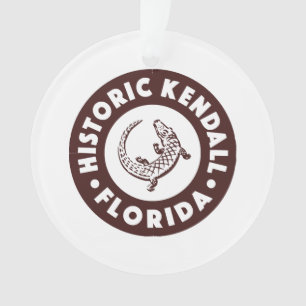 Kendall Florida Circle - Brown Ornament