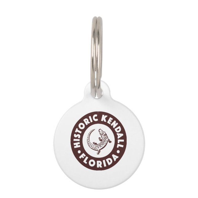 Kendall Florida Circle - Brown  Pet Tag (Front)