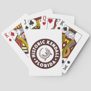 Kendall Florida Circle - Brown Playing Cards