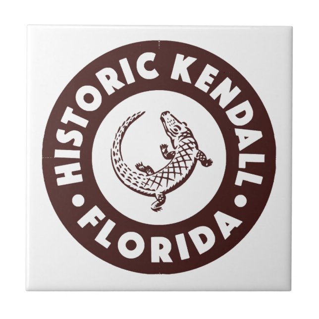 Kendall Florida Circle - Brown  Tile (Front)