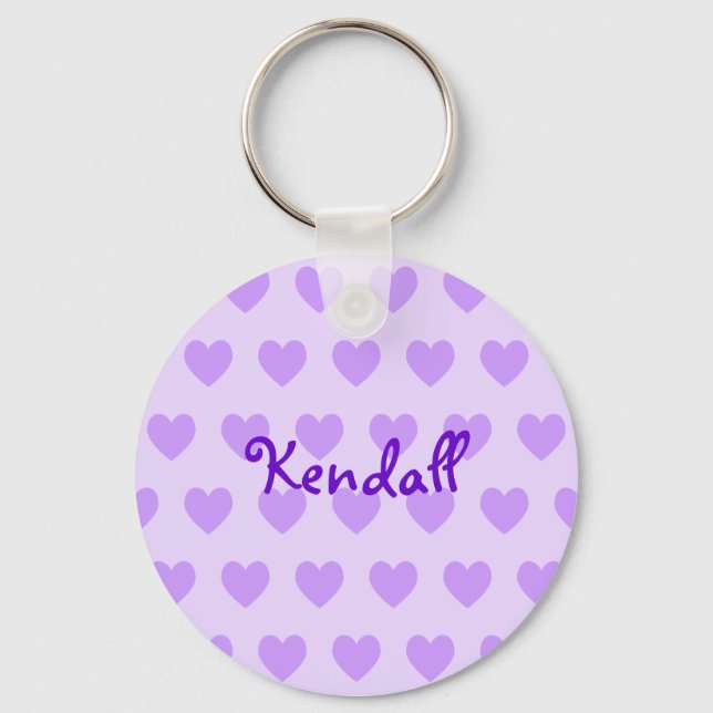 Kendall in Purple Key Ring (Front)