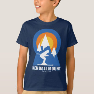 Kendall Mountain Ski Sunset Retro T-Shirt