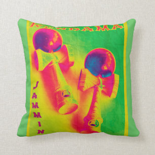 Kendama Jammin' Psychedelic Poster Cushion