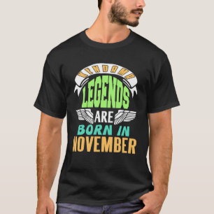 Kendama Legends Are Born In November T-Shirt