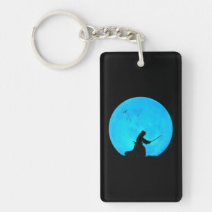 Kendo Blue Moon Japanese Martial Arts Cool Key Ring