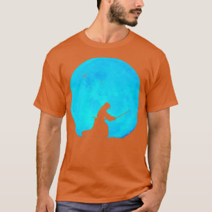 Kendo Blue Moon Japanese Martial Arts Cool Trainin T-Shirt