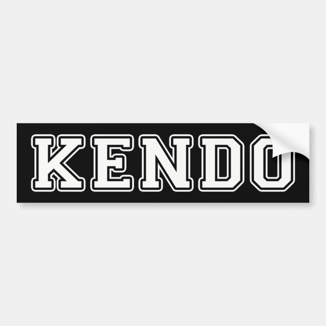 Kendo Bumper Sticker (Front)