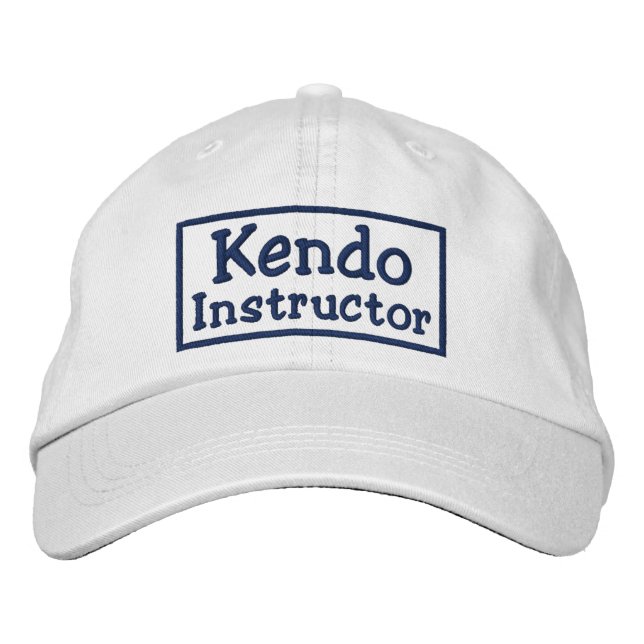 Kendo Instructor Embroidered Hat (Front)