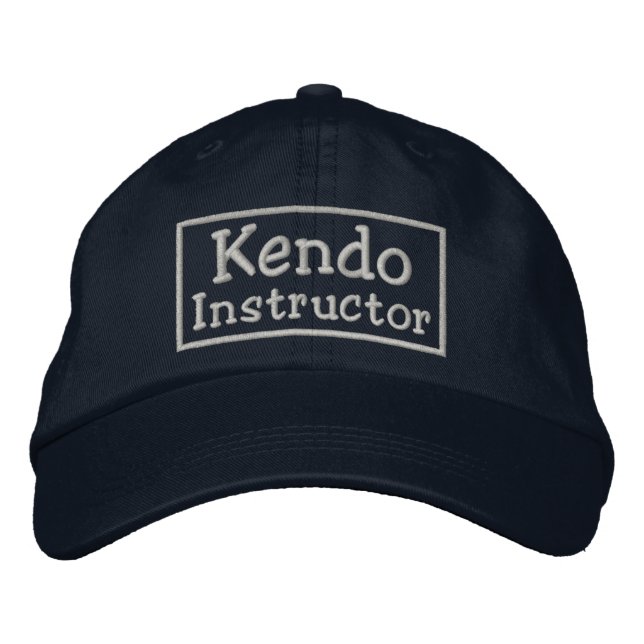Kendo Instructor Embroidered Hat (Front)
