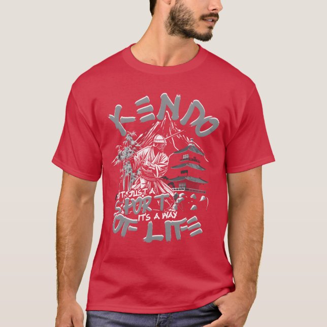 Kendo Japanese Martial Arts boy T-Shirt (Front)