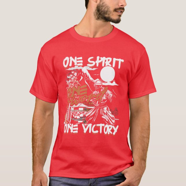 Kendo One Spirit One Sword One Victory family T-Shirt (Front)