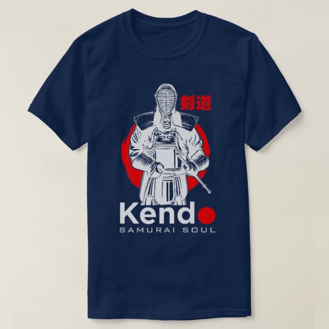 Kendo Samurai Soul Warrior Martial Arts Japanese W T-Shirt (Design Front)