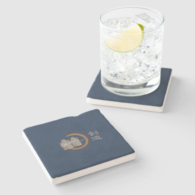 Kendo Stone Coaster (Side)