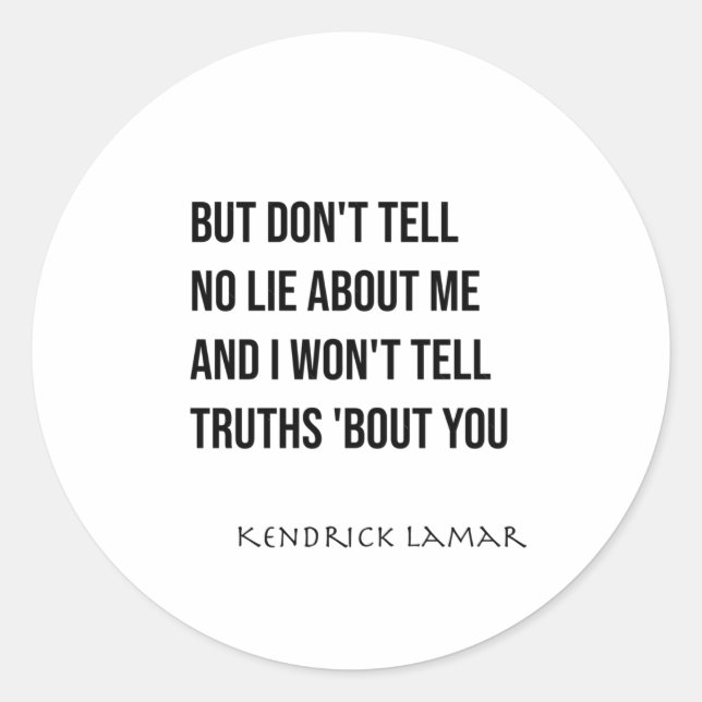 Kendrick Lamar - Euphoria (punchline) Sticker  (Front)