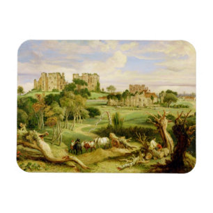 Kenilworth Castle, Warwickshire, 1840 (oil on pane Magnet