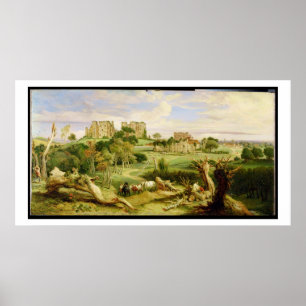 Kenilworth Castle, Warwickshire, 1840 (oil on pane Poster