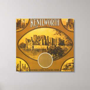 Kenilworth Orange LabelRiverside, CA Canvas Print