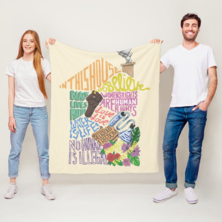 Kenji Kimura Kindness Is Everything Fleece Blanket