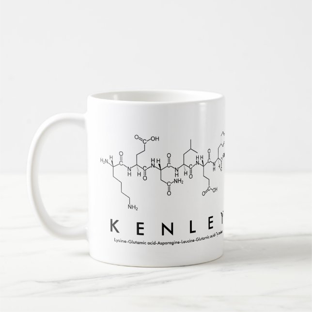 Kenley peptide name mug (Left)