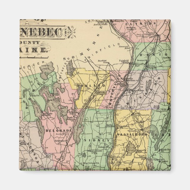 Kennebec Co, Maine Magnet (Front)