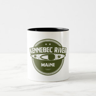 Kennebec River, Maine Two-Tone Coffee Mug