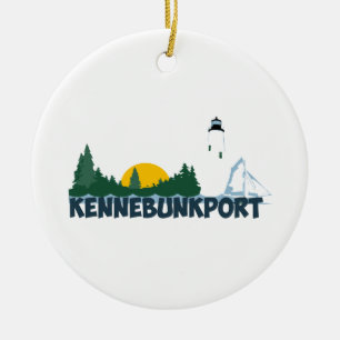 Kennebunkport. Ceramic Tree Decoration