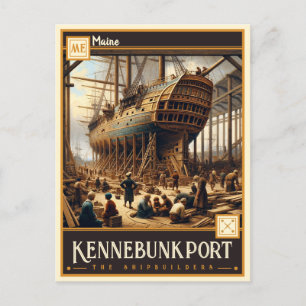 Kennebunkport, Maine    Vintage Postcard