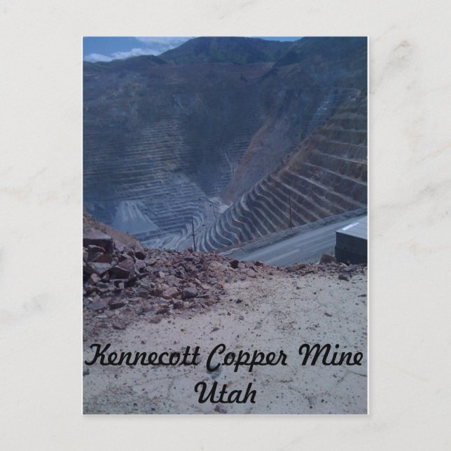 Kennecott Copper Mine Post Card (Front)