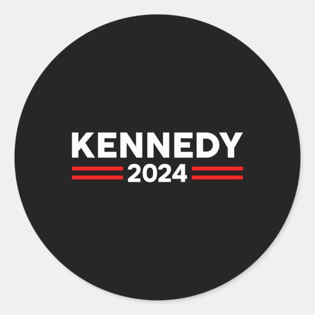 Kennedy 2024 Rfk Jr For President Classic Round Sticker (Front)