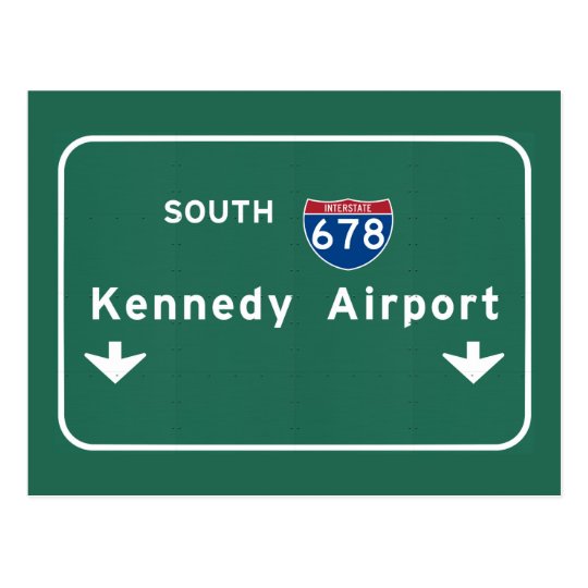 Kennedy Airport JFK I-678 NYC New York City NY Postcard