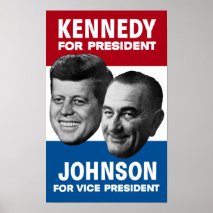 Kennedy And Johnson 1960 Election Poster