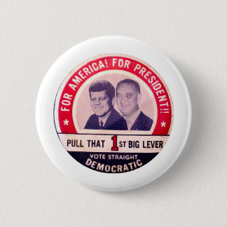 Kennedy and Johnson Campaign 6 Cm Round Badge