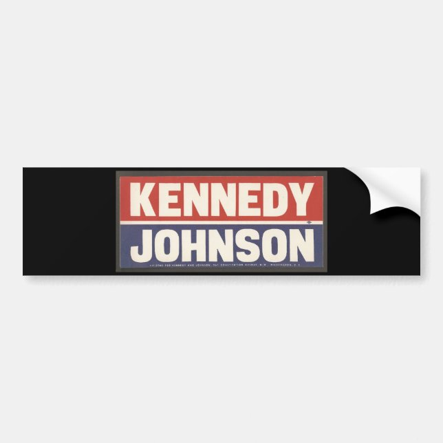 Kennedy and Johnson Sticker (Front)
