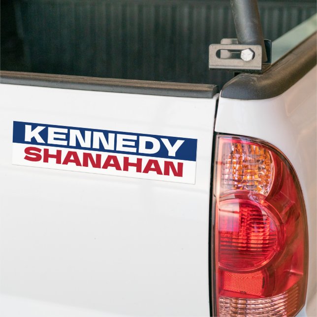 Kennedy and Shanahan 2024 Election Bumper Sticker (On Truck)