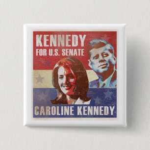 Kennedy Begins Campaign For Senate 15 Cm Square Badge