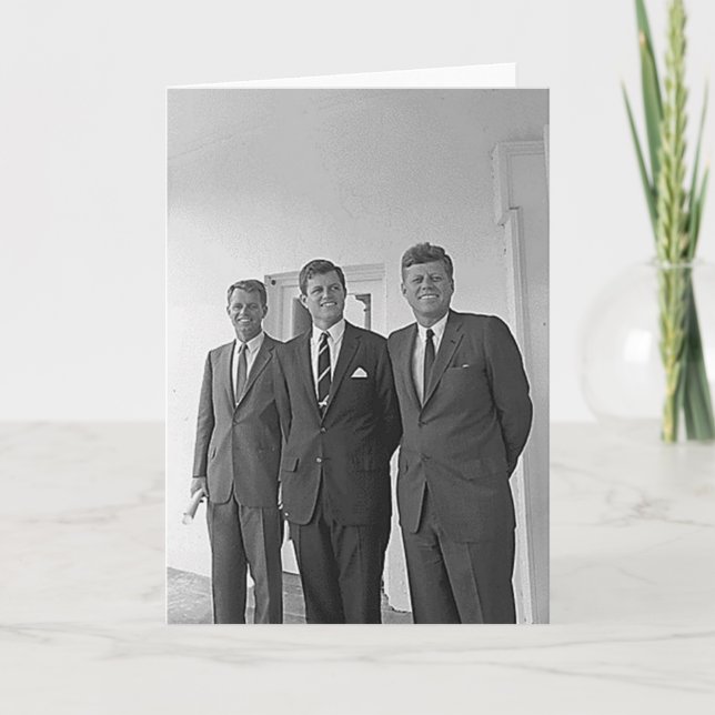 Kennedy Brothers, John, Ted, Robert Card (Front)