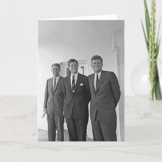 Kennedy Brothers, John, Ted, Robert Card